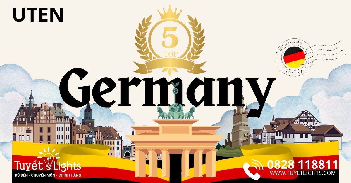 UTEN là thương hiệu về thiết bị điện cao cấp - chuẩn Châu Âu đến từ Đức